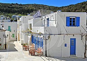 In the street of Lefkes village photo