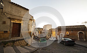 Street of Leonforte, Sicily