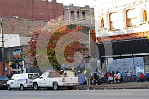 Street life along Hasting Street