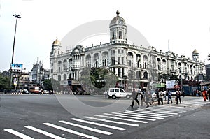 The street life of the city of Kolkata,west Bengal,India.