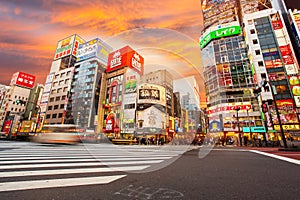 Street life in Shinjuku March 28, 2016.