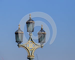 Street lights in Westminster London photo