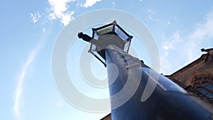 A street light in Marburg