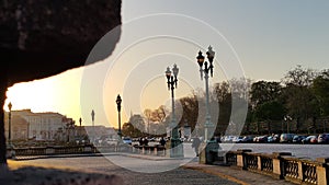 Street Lights in front of Palais Royal, Brussels