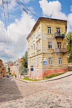 Street in Lviv, Ukraine photo