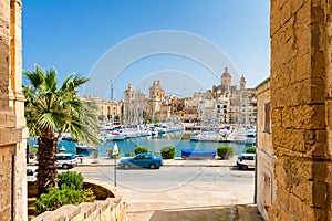 Street and Marina in Senglea Malta