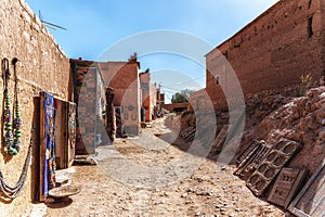 Street Market in Ait Benhaddou Kasbah, Morocco