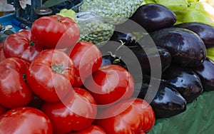 Street market produce for sale Croatia
