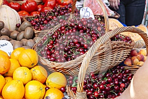 Street market produce for sale Croatia