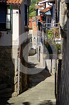 street of the medieval area of the town of Ribadavia. Ourense, Galicia. Spain