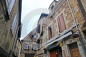 Street in Medieval Bergerac, France