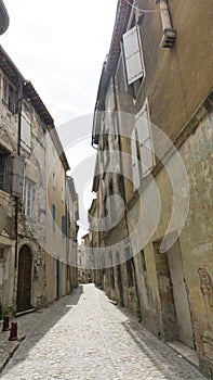 Street in medieval Viviers France