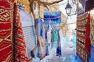 Street in Medina of Chefchaouen, Morocco