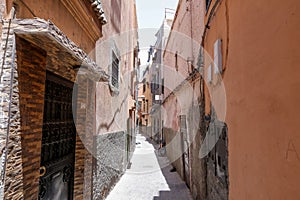 Street in medina of Marrakech, Morocco