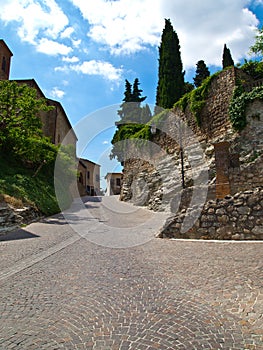 Street of a medioeval village