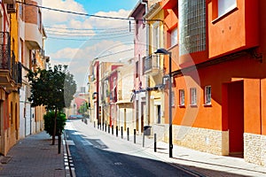 Street Mediterranean architecture Alicante Spain