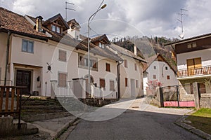 Street in Mione, North East Italy