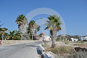 Street in modern part of Kefalos