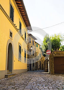 Street in Montefioralle, Tuscany