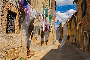 Street in Monticiano  Tuscany