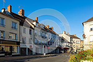 Street of Montmirail, Marne department, France