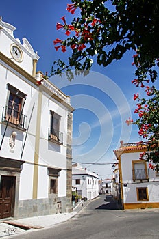 Street of Mourao, old village, Portugal photo