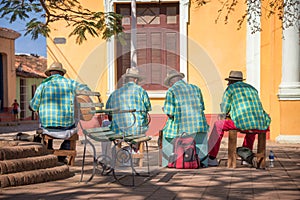 Street musicians in Trinidad Cuba