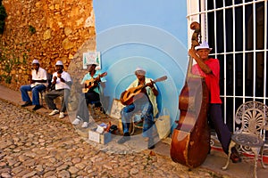 Street musicians in Trinidad, Cuba