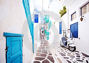 Street in Mykonos, Greece