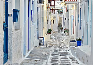 Street in Mykonos, Greece