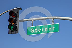 Street name signage Steiner in San Francisco photo