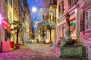 Street in Neuchatel, Switzerland