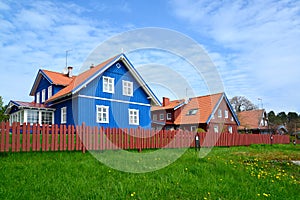 The street in Nida, Lithuania