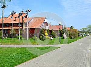 The street in Nida, Lithuania