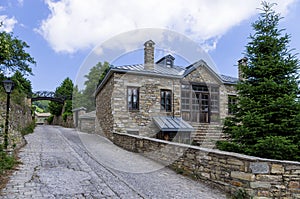 Street in Nimfaio village, Florina, Greece