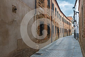 Street of the nuns in Coria, Caceres, Extremadura, Spain