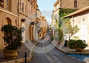 Street in old Aix en Provence photo