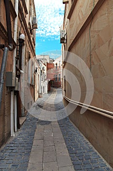 The street in old city of Baku, Azerbaijan