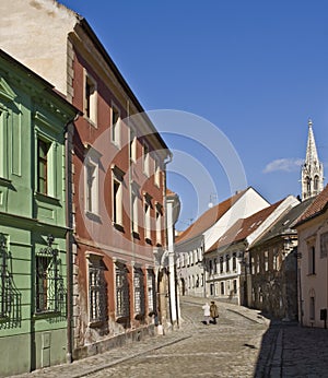 Street in the Old City, Bratislava, Slovakia