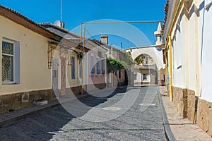 Street of the old city of Evpatoria, Crimea.