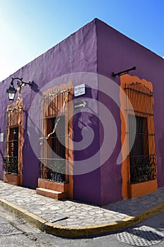 Street in old neighborhood, Monterrey Mexico photo
