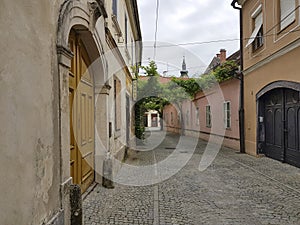 Street in the old part of Varazdin, Croatia