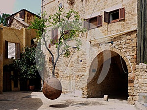 Street in the old quarter of Jaffa. Tel Aviv. Israel