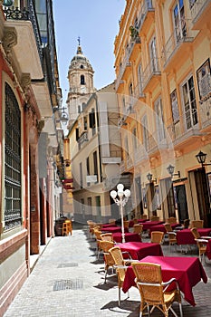 Street of old Spanish town.