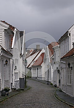 Street in old Stavanger photo