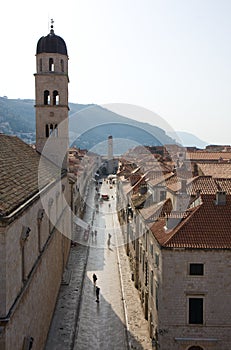Street of the old town of  Dubrovnik.