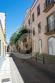 Street in the old town of Galdar, a town on Gran Canaria in Spain photo