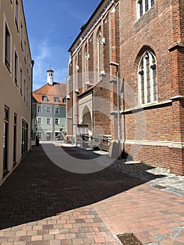 Street in the old town of Landshut