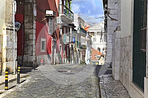Street in old town of Lisbon