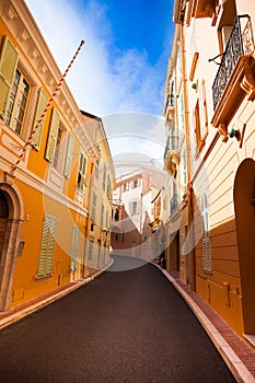 Street in old town in Monaco photo